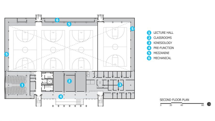 UNCC-Belk-Gym-Second-Floor-Plan