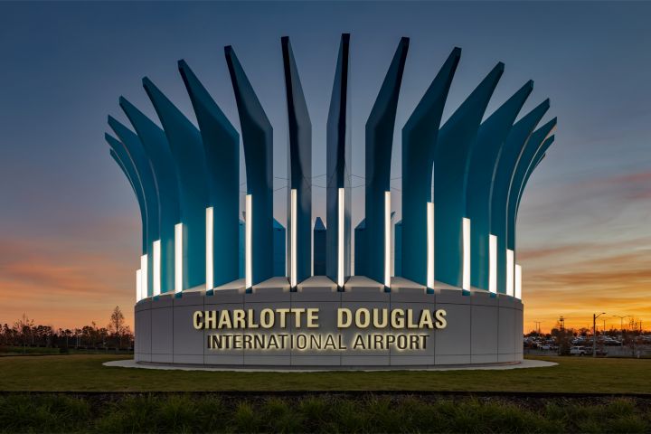 Charlotte Airport Entry Monument - cdesign